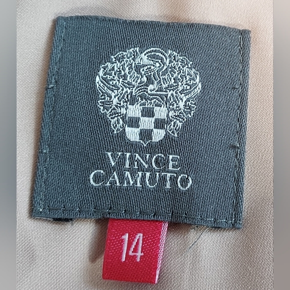 Vince Camuto Multi Color Wave Print One Short Slv One Drape Slv Dress Pre-owned - Picture 8 of 8